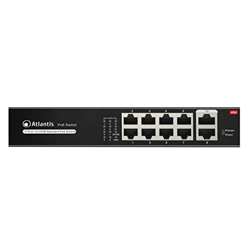 Atlantis Land NetPower F10PoE8-120W Switch Fast Ethernet PoE 8 porte Atlantis Land