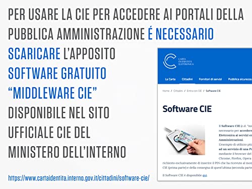 Atlantis Land Lettore CIE 3.0 per Carta d'Identita' Elettronica Italiana - Disponibile in 2-4 giorni lavorativi Atlantis Land