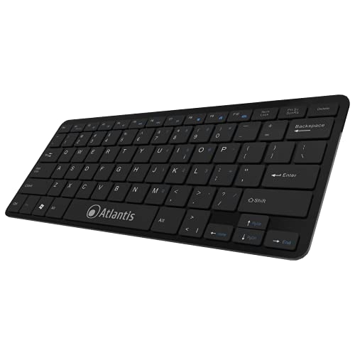 TASTIERA MINI ATLANTIS P013-LK-8840-UB 78 tasti ultra slim USB NERO - Disponibile in 2-4 giorni lavorativi ATLANTIS