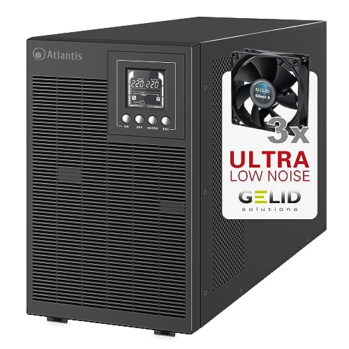 UPS ATLANTIS A03-OP3002XLN Server Online PRO 3000VA (2100W) Tower 6 batterie USB/EPO/RS232 4xIEC LCD - Disponibile in 2-4 giorni lavorativi ATLANTIS