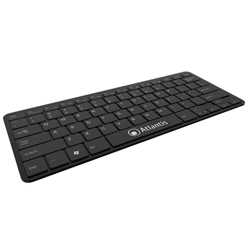 TASTIERA MINI ATLANTIS P013-LK-8840-UB 78 tasti ultra slim USB NERO - Disponibile in 2-4 giorni lavorativi ATLANTIS