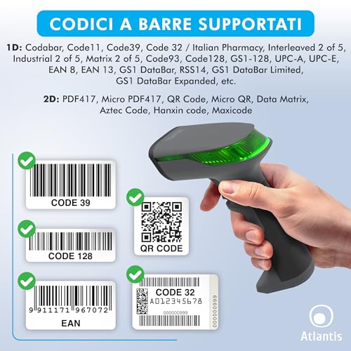 Atlantis LD230 Pro Wireless Lettore Barcode Wireless Atlantis Land