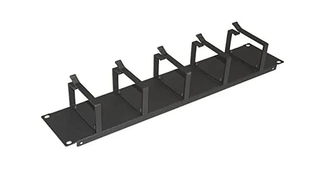 LISTELLO GUIDACAVI LINK PER ARMADI 19" 1 UNITA' 5 ANELLI COLORE NERO IN METALLO LKORG1UN - Disponibile in 2-4 giorni lavorativi LINK