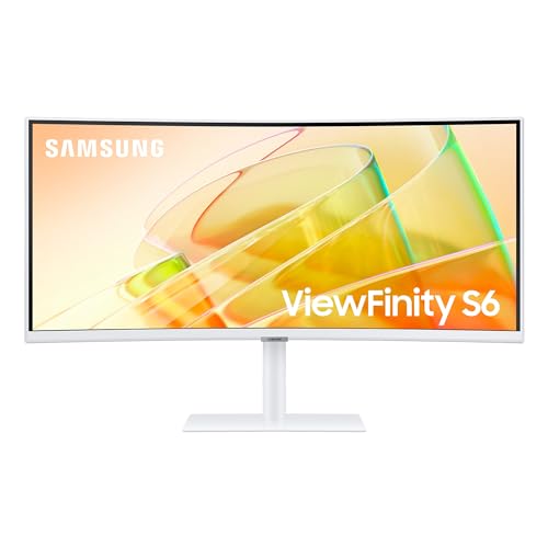 Samsung ViewFinity S6 Monitor Curvo 34" VA 100Hz UWQHD 5ms Multimediale Hub USB HDMI/DisplayPort - Disponibile in 2-4 giorni lavorativi Samsung
