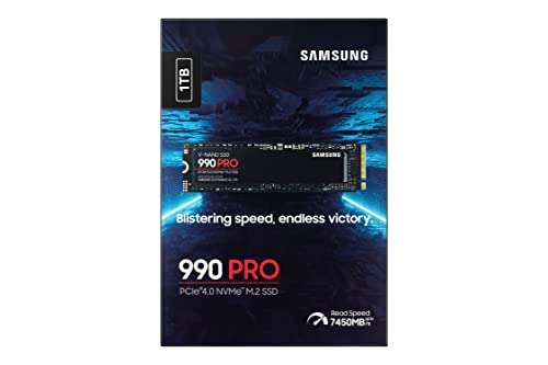 SSD SAMSUNG  1TB 990 PRO M.2(2280) PCI4.0 X4-NVME  READ FINO A:7450MB/S-WRITE FINO A:6900MB/S MZ-V9P1T0BW - Disponibile in 2-4 giorni lavorativi Samsung