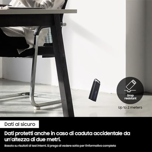 Samsung T5 EVO Storage Esterno SSD 2TB USB 3.2 460 MB/s - Disponibile in 2-4 giorni lavorativi Samsung