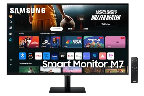 Samsung Smart Monitor M7 M70D 32" VA 60Hz 4K 4ms Multimediale SmartThings Hub USB 2*HDMI - Disponibile in 2-4 giorni lavorativi Samsung