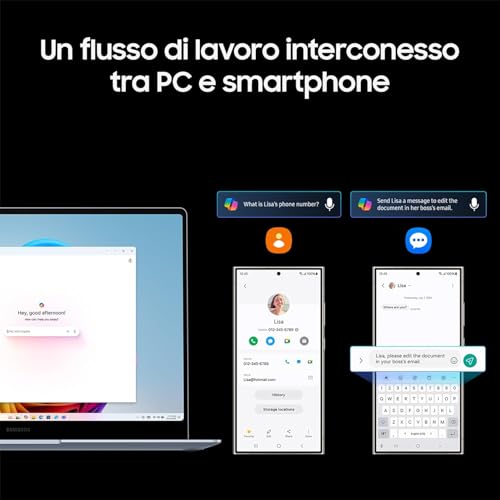 Samsung Galaxy Book4 Edge Snapdragon X Elite 16GB Qualcomm Adreno 512GB 16" WQXGA+  Windows 11 - Disponibile in 2-4 giorni lavorativi Samsung