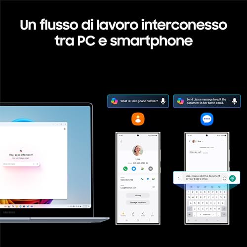 Samsung Galaxy Book4 Edge Snapdragon X Elite 16GB Qualcomm Adreno 512GB 14" WQXGA+  Windows 11 - Disponibile in 2-4 giorni lavorativi Samsung