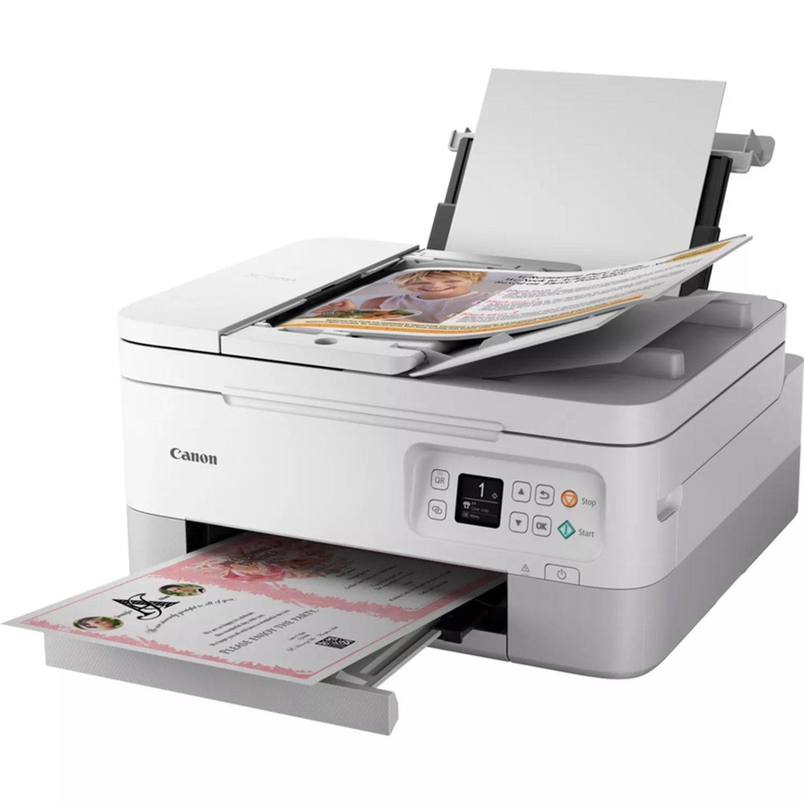 MULTIFUNZIONE CANON INK PIXMA TS7451i WHITE A4 13IPM DUPLEX USB WiFi - Disponibile in 2-4 giorni lavorativi CANON