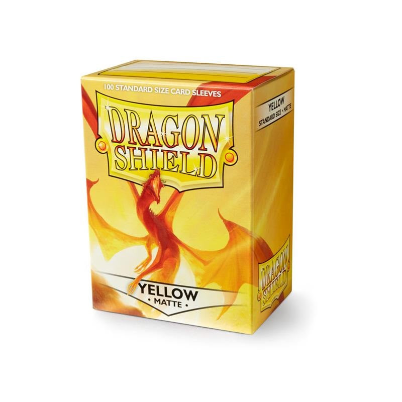 DRAGON SHIELD Standard Sleeves - Matte Yellow (100 Sleeves) - Disponibile in 2/3 giorni lavorativi Dragon Shield