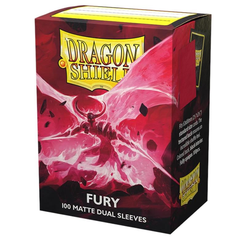 DRAGON SHIELD Dual Matte Sleeves - Fury 'Alaric, Crimson King' (100 Sleeves) - Disponibile in 2/3 giorni lavorativi Dragon Shield