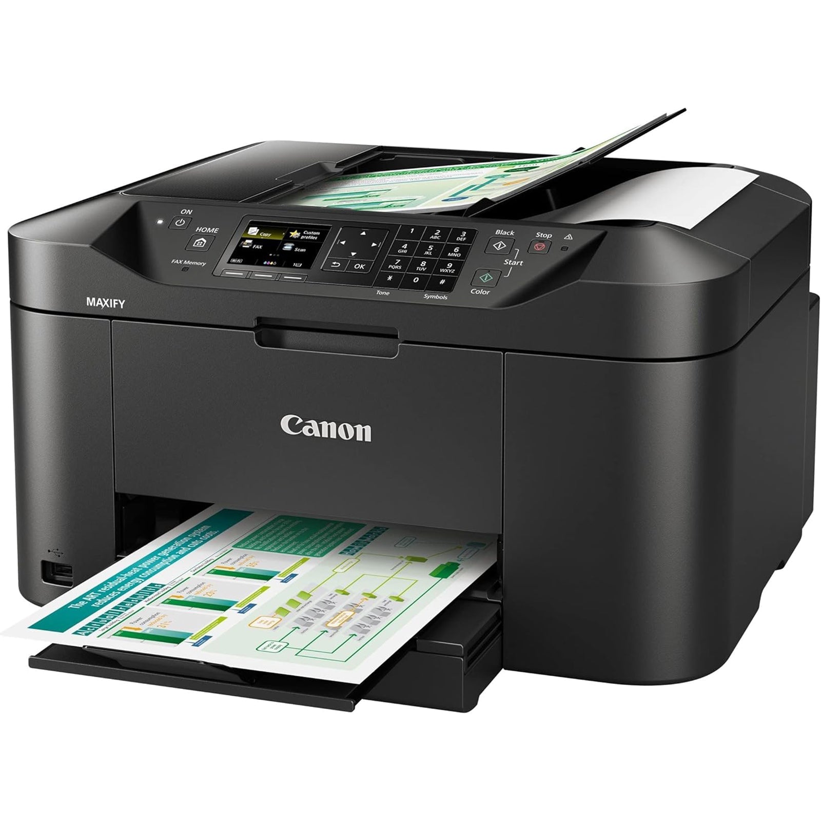 MULTIFUNZIONE CANON INK Maxify MB2150 A4 19/13IPM 250FF FAX ADF DUPLEX USB WiFi LCD 6.2cm stampa da servizi cloud - Disponibile in 2-4 giorni lavorativi CANON