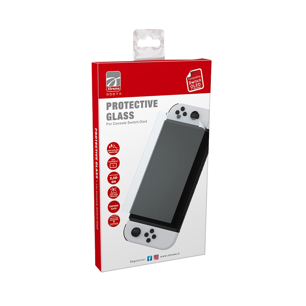 XTREME PROTECTION GLASS PACK SCREEN PROTECTOR per Switch OLED Xtreme