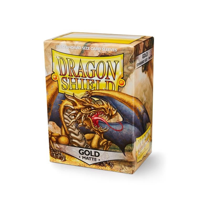DRAGON SHIELD Standard Sleeves - Matte Gold (100 Sleeves) Dragon Shield