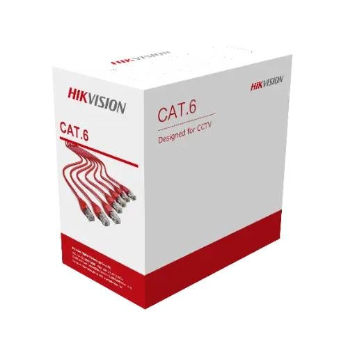 Cavo LAN Hikvision U/UTP Cat 6 24AWG CPR(Eca) LSZH 0.53mm 305mt bianco DS-1LN6UEL5 - Disponibile in 3-4 giorni lavorativi