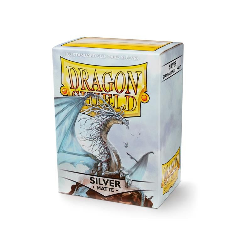 DRAGON SHIELD Standard Sleeves - Matte Silver (100 Sleeves) - Disponibile in 2/3 giorni lavorativi Dragon Shield