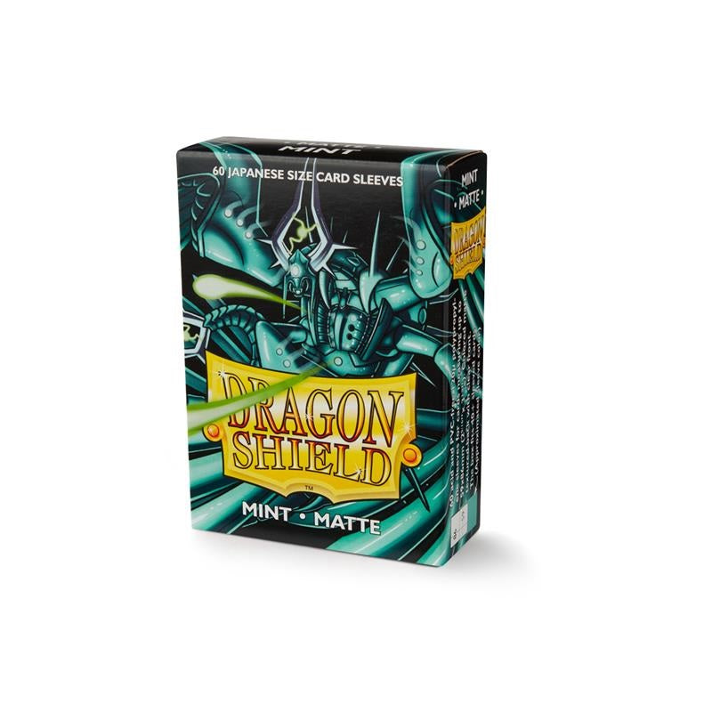 DRAGON SHIELD Small Sleeves - Japanese Matte Mint (60 Sleeves) - Disponibile in 2/3 giorni lavorativi Dragon Shield