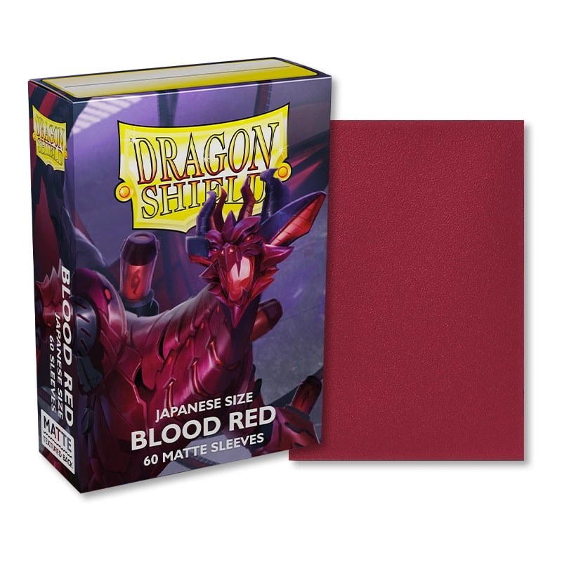DRAGON SHIELD Small Sleeves - Japanese Blood Red 'Juusouken' (60 Sleeves) - Disponibile in 2/3 giorni lavorativi Dragon Shield