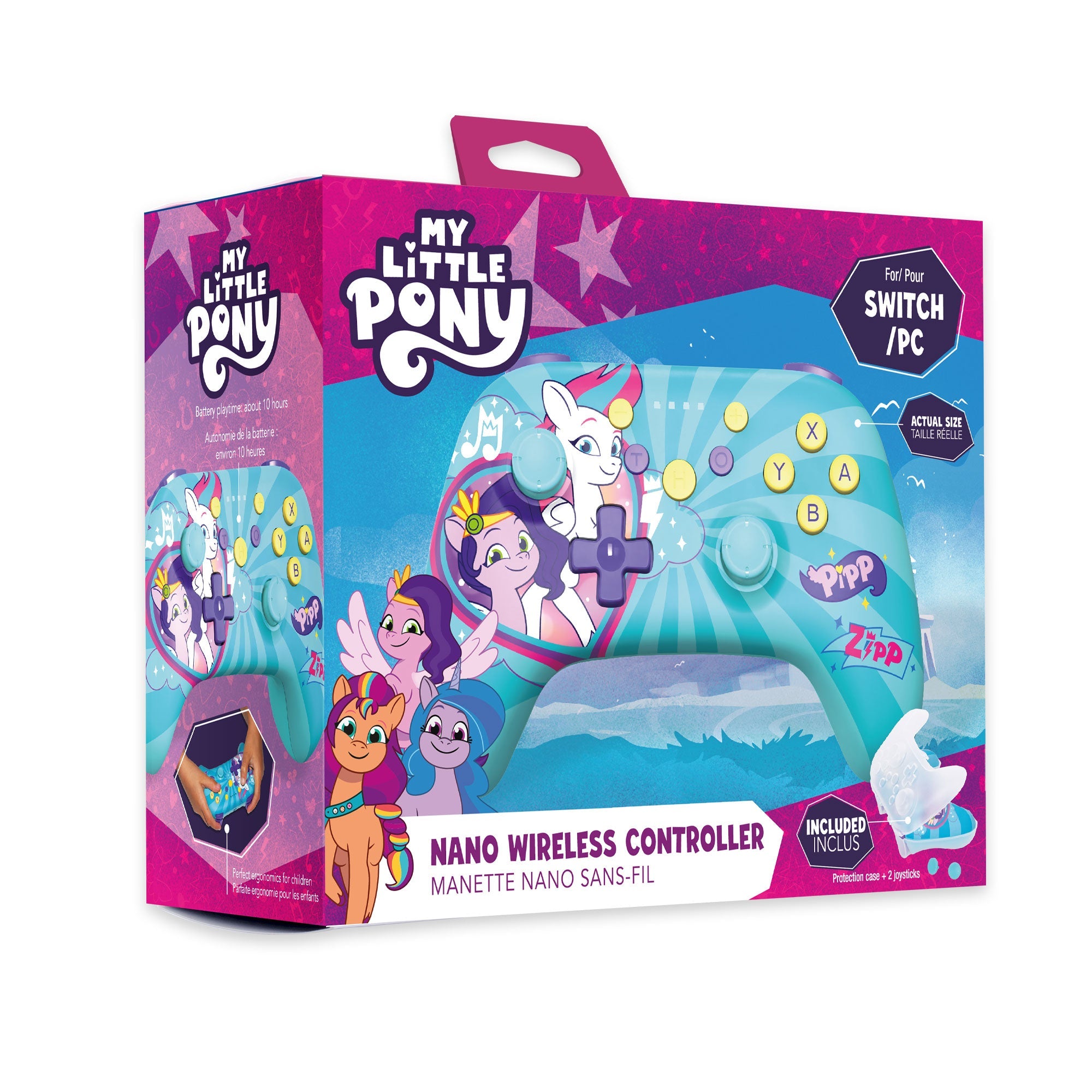 Switch FREAKS AND GEEKS Switch/PC Nano Wireless Controller - My Little Pony Pipp & Zipp - Disponibile in 2/3 giorni lavorativi Trade Invaders