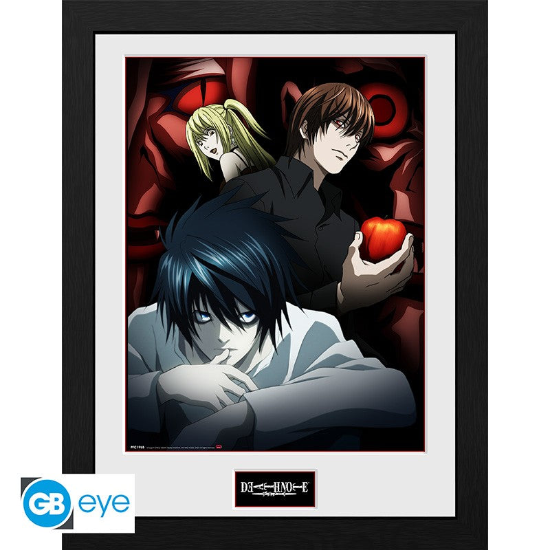 ABYSTYLE DEATH NOTE - Poster Incorniciato: "Light, L and Misa" (30x40) Abystyle
