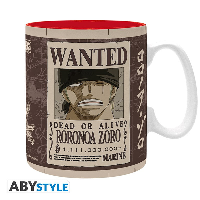 ABYSTYLE ONE PIECE - Tazza 460 ml: "Zoro Wanted Abystyle