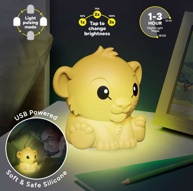 PALADONE - Simba SquishyGlo Silicone Light Rechargeable Paladone