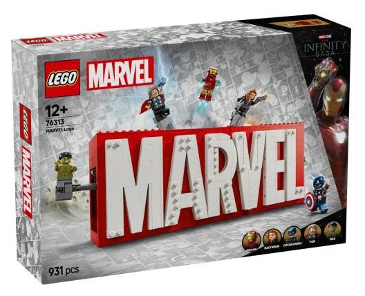 LEGO 76313 MARVEL - Logo e Minifigure MARVEL (SCATOLA DANNEGGIATA) LEGO