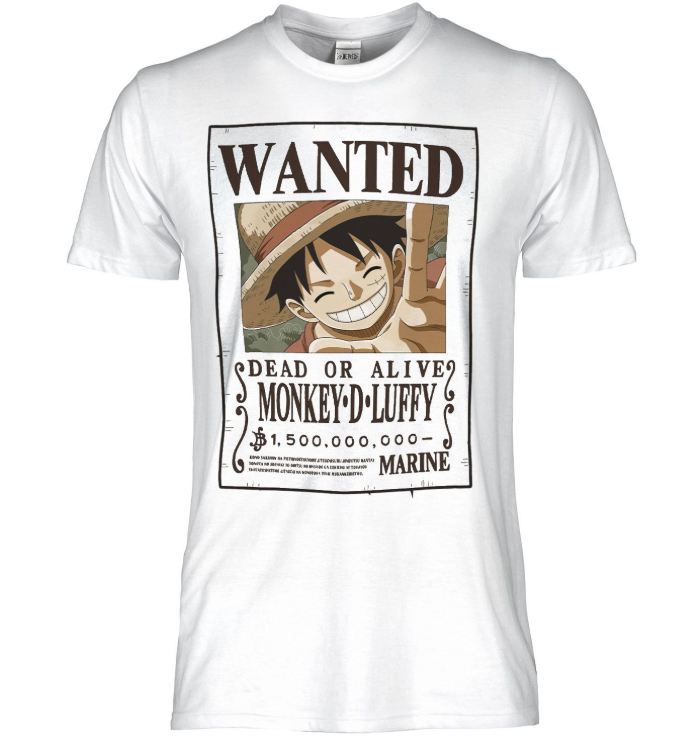One Piece - Wanted - Monkey D. Luffy T-Shirt XL GED