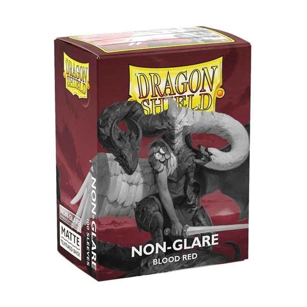 DRAGON SHIELD Matte Standard - Non-Glare Blood Red (100 Sleeves) Dragon Shield