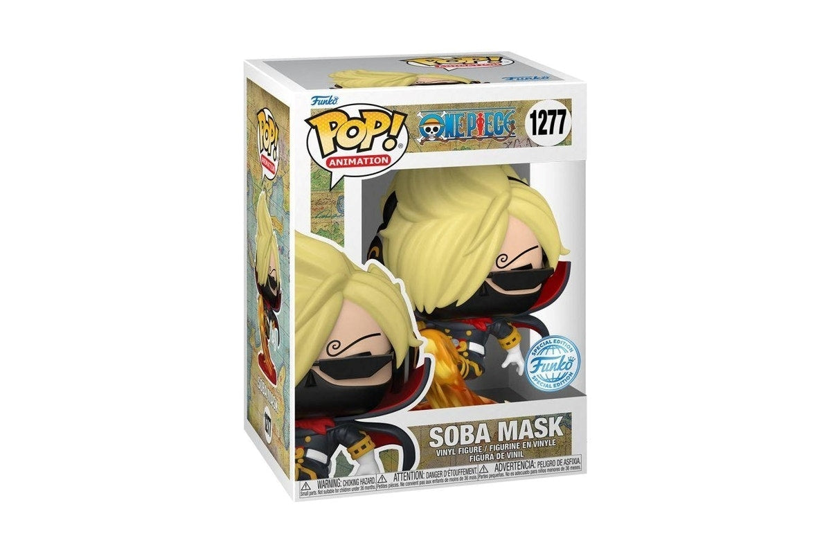 FUNKO POP Animation: One Piece - 1277 Soba Mask With Chase (Exclusive) 9 cm - Disponibilità immediata Funko