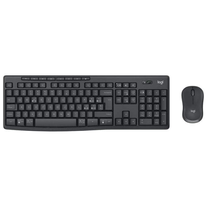 Logitech MK370 Combo for Business Tastiera e Mouse Wireless Full-Size Grigio - Disponibile in 3-4 giorni lavorativi