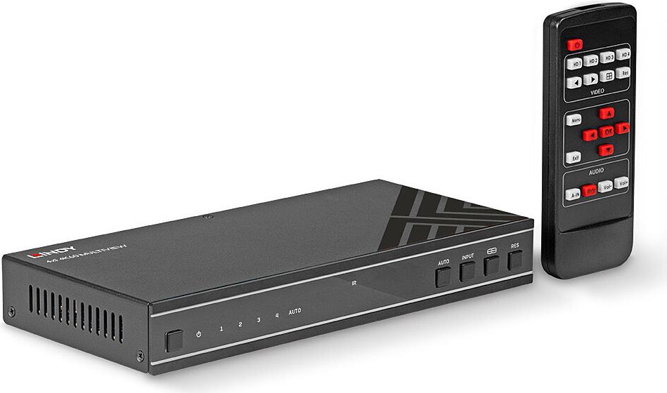 Lindy 4x1 HDMI 4K60 Multiview Seamless Switch - Switch (38228) - Disponibile in 6-7 giorni lavorativi