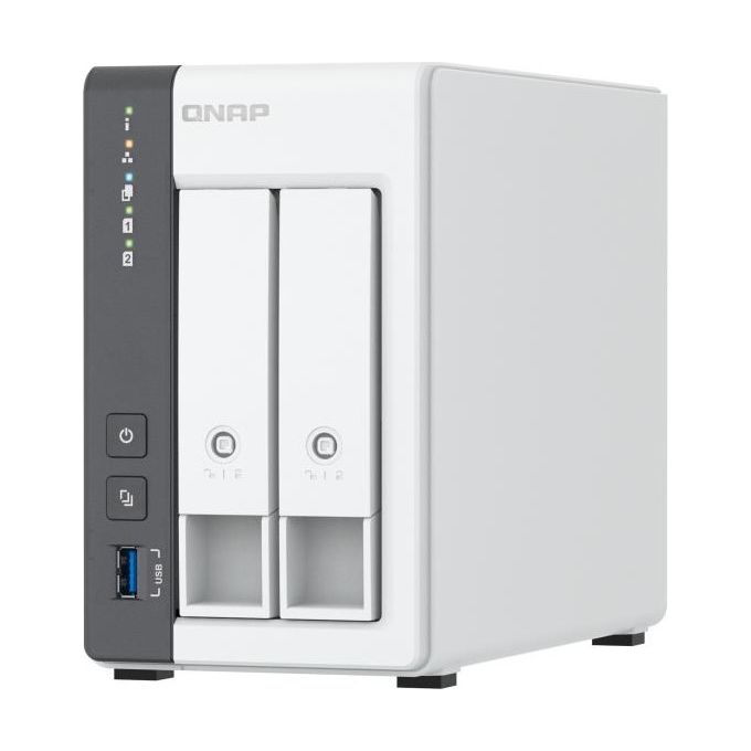 Qnap TS-216G Server Nas e di Archiviazione Tower Cortex-a Cortex-A55 4Gb Hdd Bianco - Disponibile in 3-4 giorni lavorativi