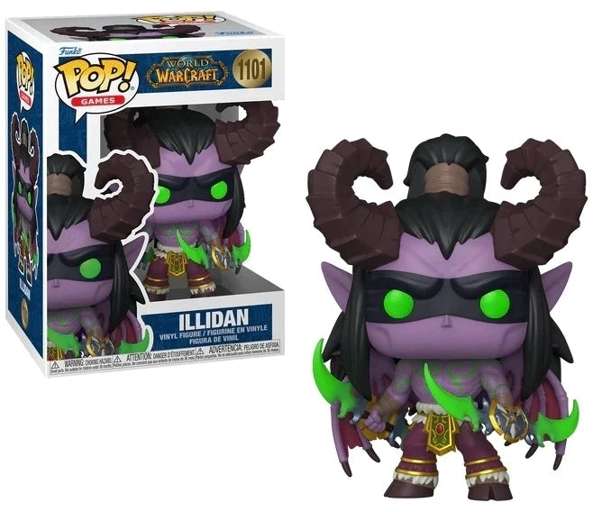 FUNKOP POP Games: World of Warcraft- Illidan w/Chase 9 cm Funko