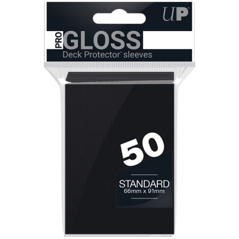 ULTRA PRO - 50 Bustine Standard Pro Gloss Black Ultra Pro