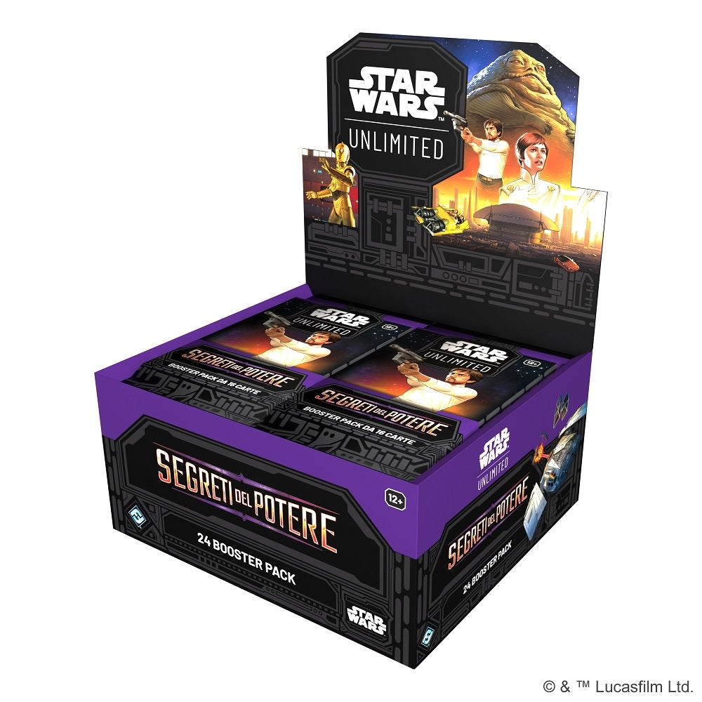 ASMODEE - STAR WARS UNLIMITED - SEGRETI DEL POTERE: BOOSTER (DISPLAY 24 BUSTE) - ITA Asmodee