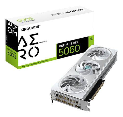 Scheda video GPU Gigabyte GeForce RTX 5060 AERO OC 8G - Consegna gratuita in circa 7 giorni lavorativi Gigabyte
