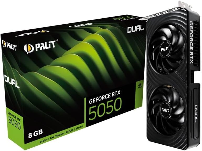 Scheda video GPU Palit GeForce RTX 5050 Dual - GeForce RTX 5050 - Consegna gratuita in circa 7 giorni lavorativi Palit