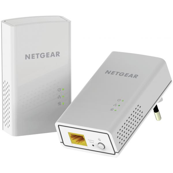 NETGEAR POWERLINE 1000 + WIFI CONFEZIONE 2 x ADATTATORE ETHERNET RETE ELETTRICA WI-FI 1 PORTA LAN RJ-45 GIGABIT ETHERNET COLORE BIANCO - Disponibile in 3-4 giorni lavorativi Netgear