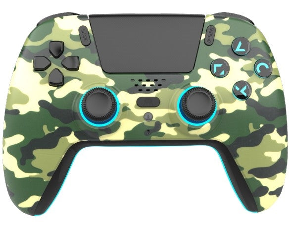 PS5 FREAKS AND GEEKS Wireless Bluetooth Controller - LED - Green Camo - Disponibile in 2/3 giorni lavorativi Trade Invaders