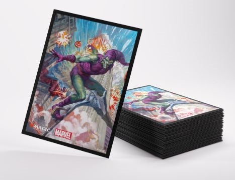GAMEGENIC Magic: The Gathering - Marvel's Spider-Man - Premium Art Sleeves - Green Goblin - Disponibile in 2/3 giorni lavorativi Gamegenic