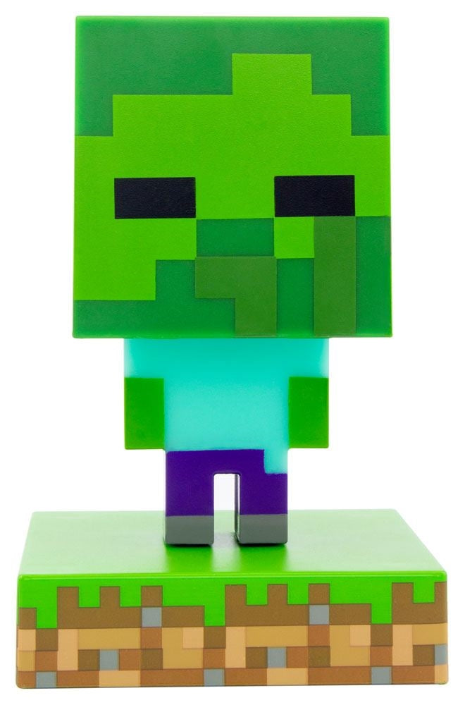 PALADONE MINECRAFT ICONS ZOMBIE LAMPADA 3D Paladone