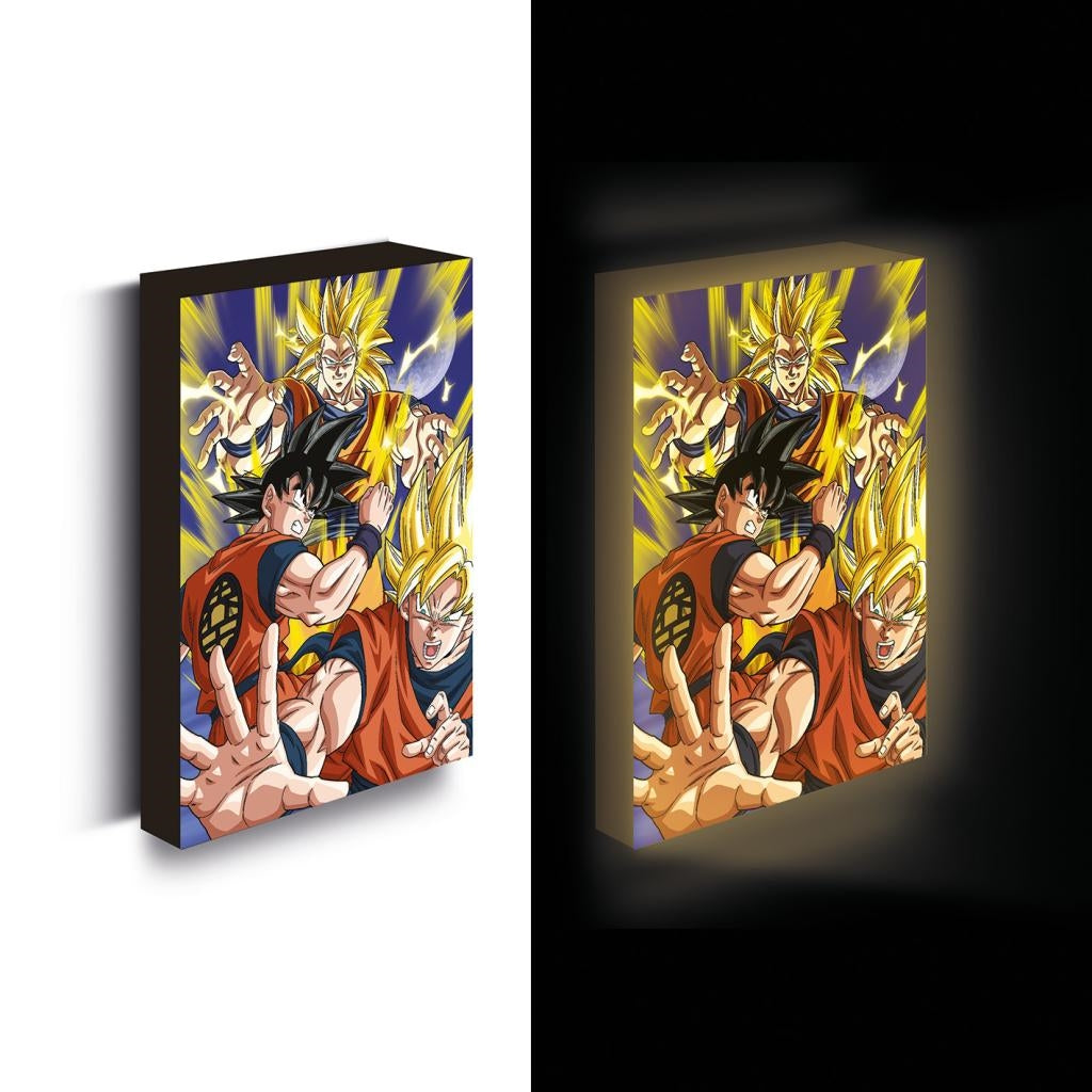 PYRAMID - DRAGON BALL Z (GOKU SUPER SAIYAN) 30x40 LIGHT UP CANVAS - Disponibile in 2/3 giorni lavorativi Paladone