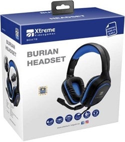 XTREME Cuffie Gaming WIRED BURIAN (PS5,PS4) 2mt. con microf. Xtreme