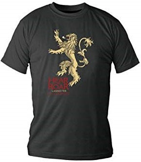 GAME OF THRONES T-SHIRT HEAR ME ROAR (S) Nera - Disponibile in 2/3 giorni lavorativi