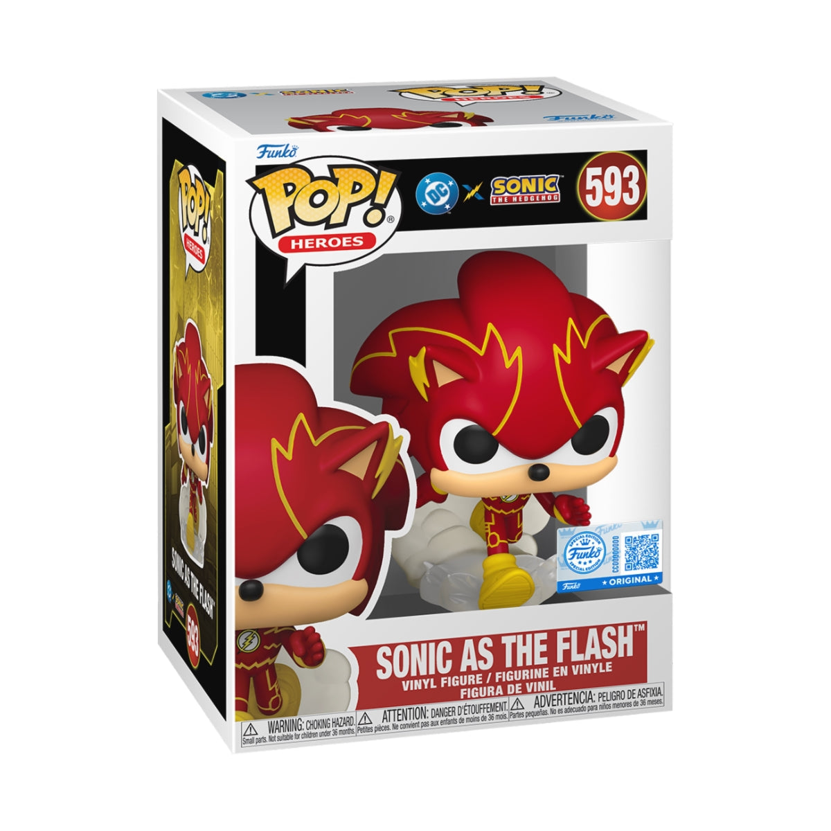 FUNKO POP Heroes: Justice League of America & Sonic- Sonic/Flash 9 cm Funko