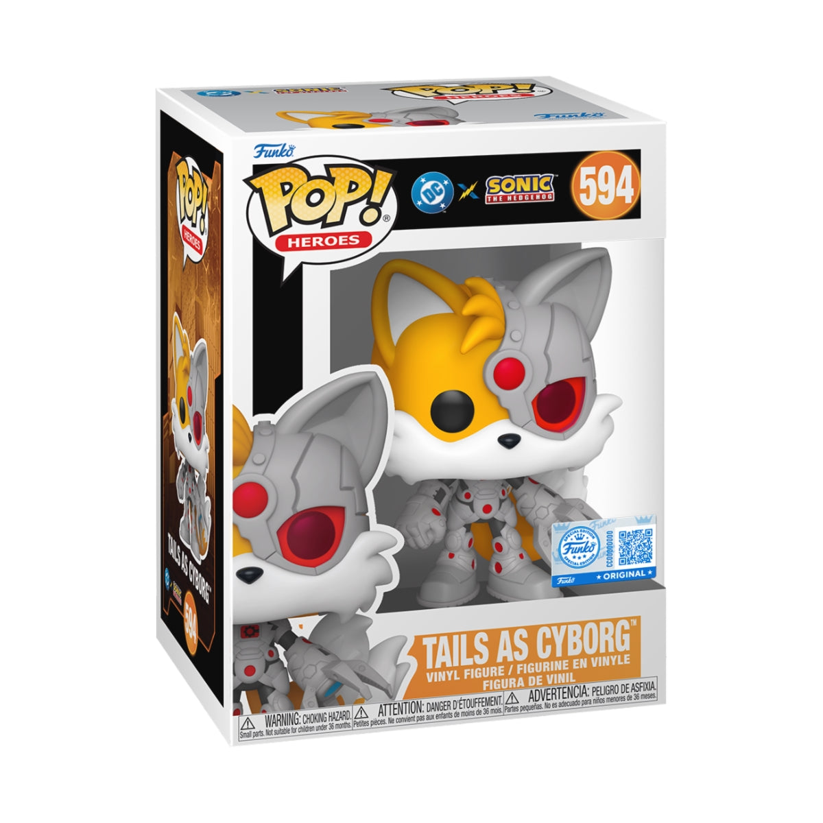 FUNKO POP Heroes: Justice League of America & Sonic- Tails/Cyborg 9 cm Funko
