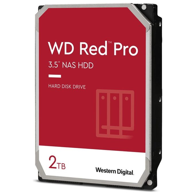 WD HDD Red Pro 2TB 3.5 SATA 6GB-s 64MB - Disponibile in 3-4 giorni lavorativi