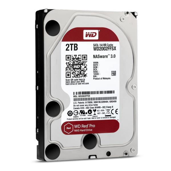 WD HDD Red Pro 2TB 3.5 SATA 6GB-s 64MB - Disponibile in 3-4 giorni lavorativi